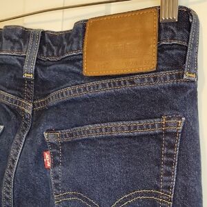 Levi's 512 Dark Blue Denim Jeans with Contrast Stitching